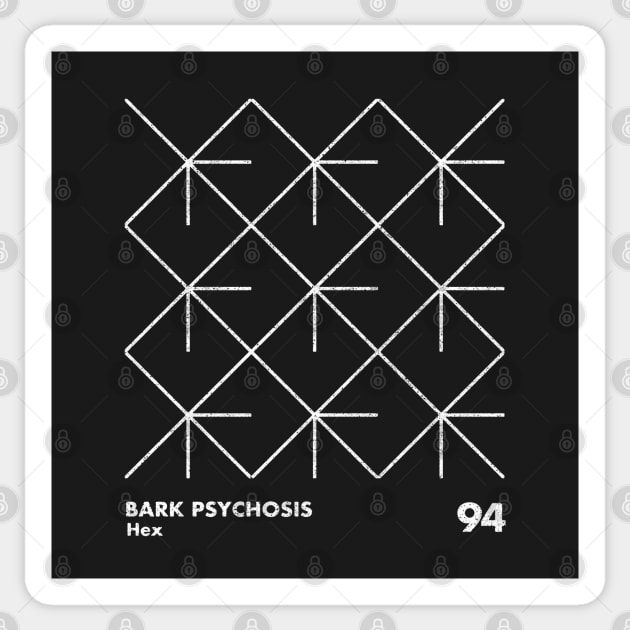 Bark Psychosis / Minimal Graphic Design Tribute Sticker by saudade